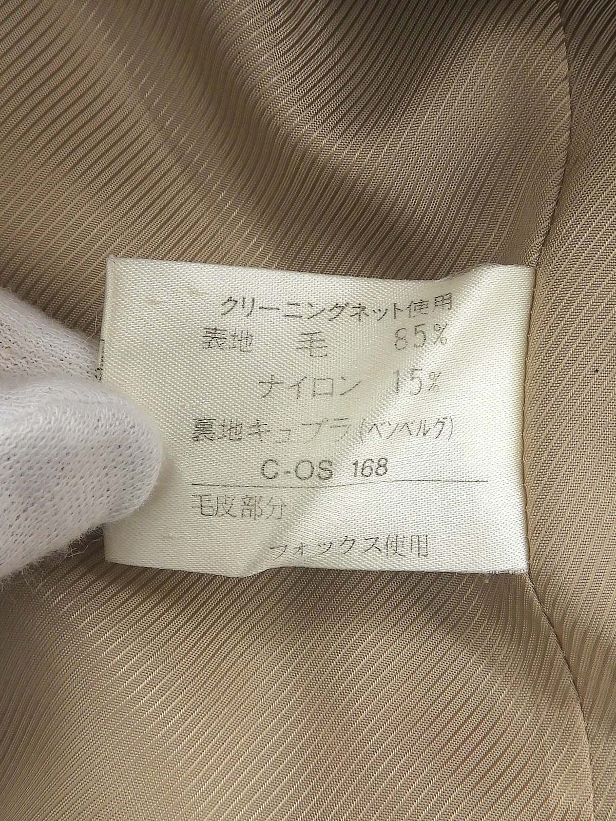 チェックパターンダッフルコート ベージュ/マルチ #9