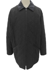 ガンチーニジップアップキルティングコート #50 ブラック