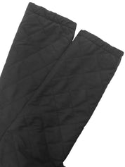 Gancini Zip-Up Quilted Coat in Black