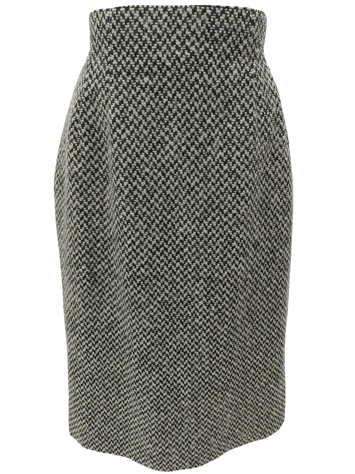 ツイードノーカラーセットアップ ホワイト/ブラック