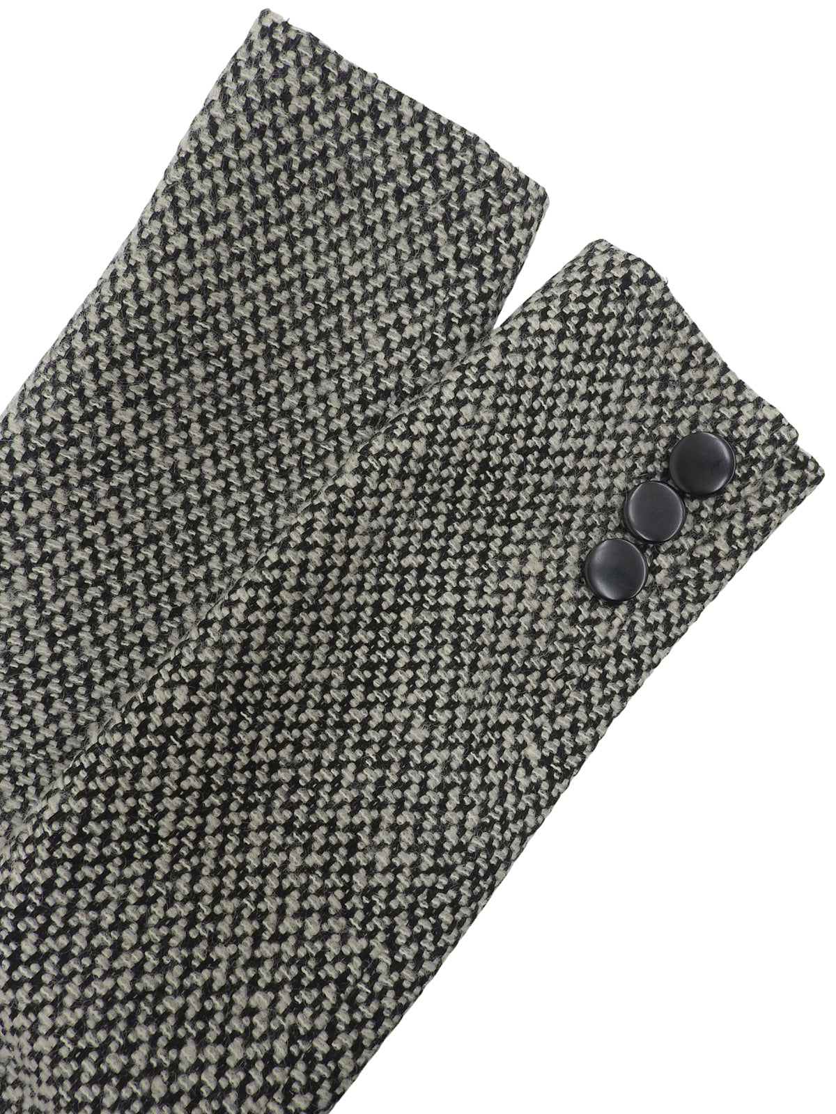 ツイードノーカラーセットアップ ホワイト/ブラック