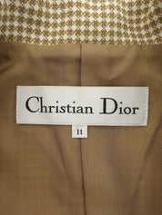 Design Pattern Jacket Beige/White