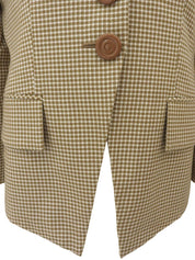 Design Pattern Jacket Beige/White