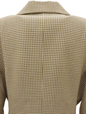 Design Pattern Jacket Beige/White