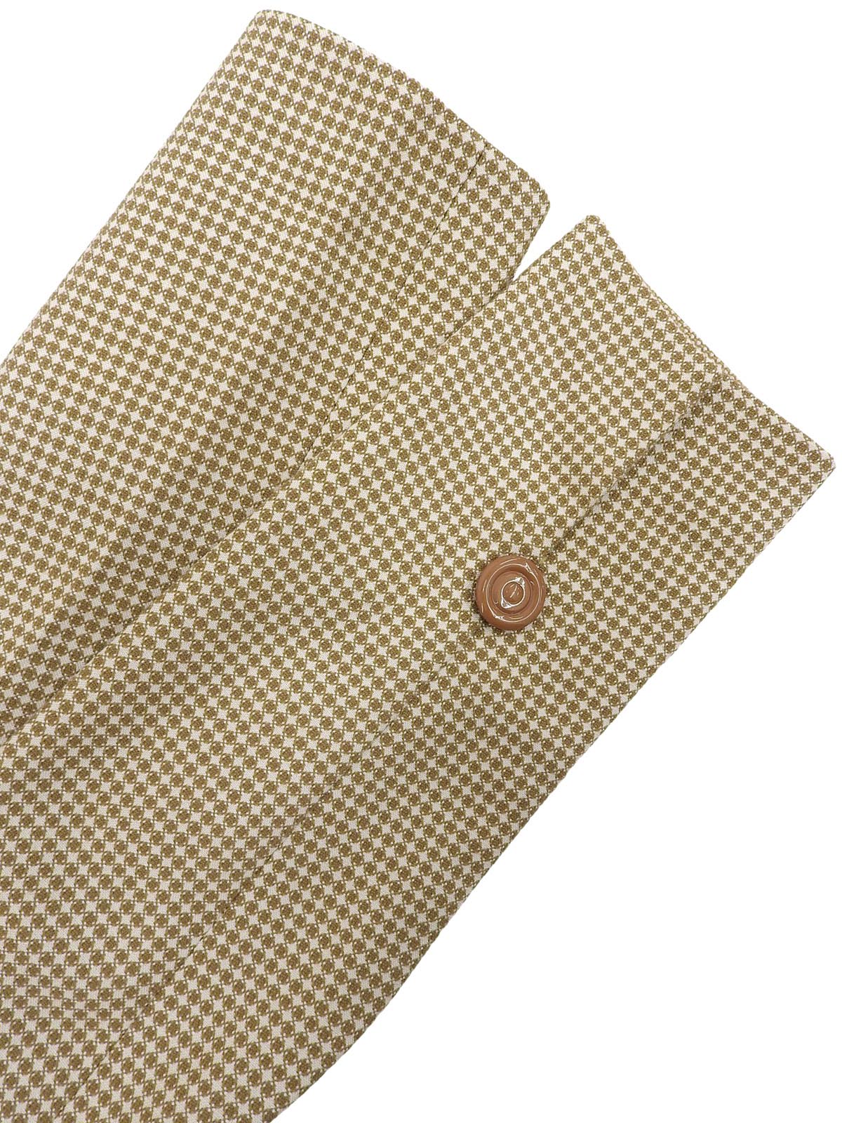 Design Pattern Jacket Beige/White