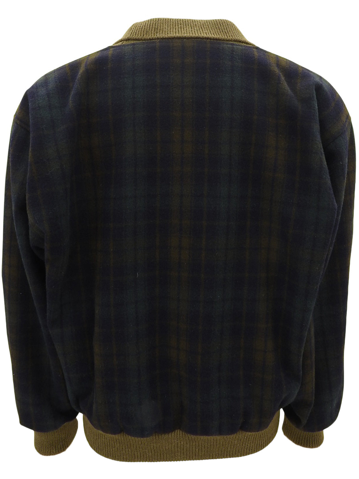 チェックパターンホースキャリッジボタンブルソン カーキ/マルチ