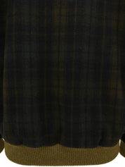 チェックパターンホースキャリッジボタンブルソン カーキ/マルチ