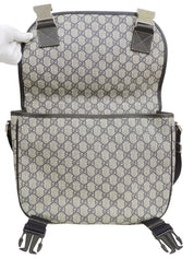 GG Pattern Messenger Bag Beige/Navy