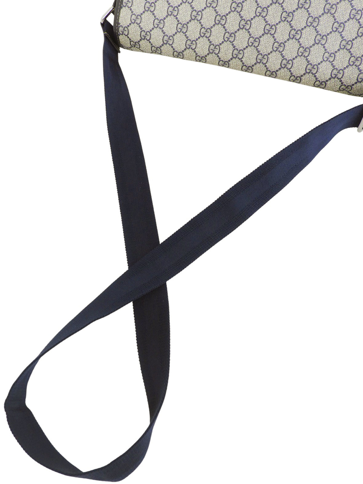 GG Pattern Messenger Bag Beige/Navy