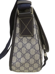 GG Pattern Messenger Bag Beige/Navy