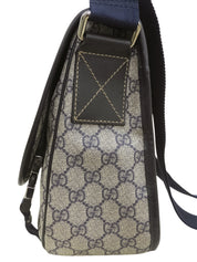 GG Pattern Messenger Bag Beige/Navy
