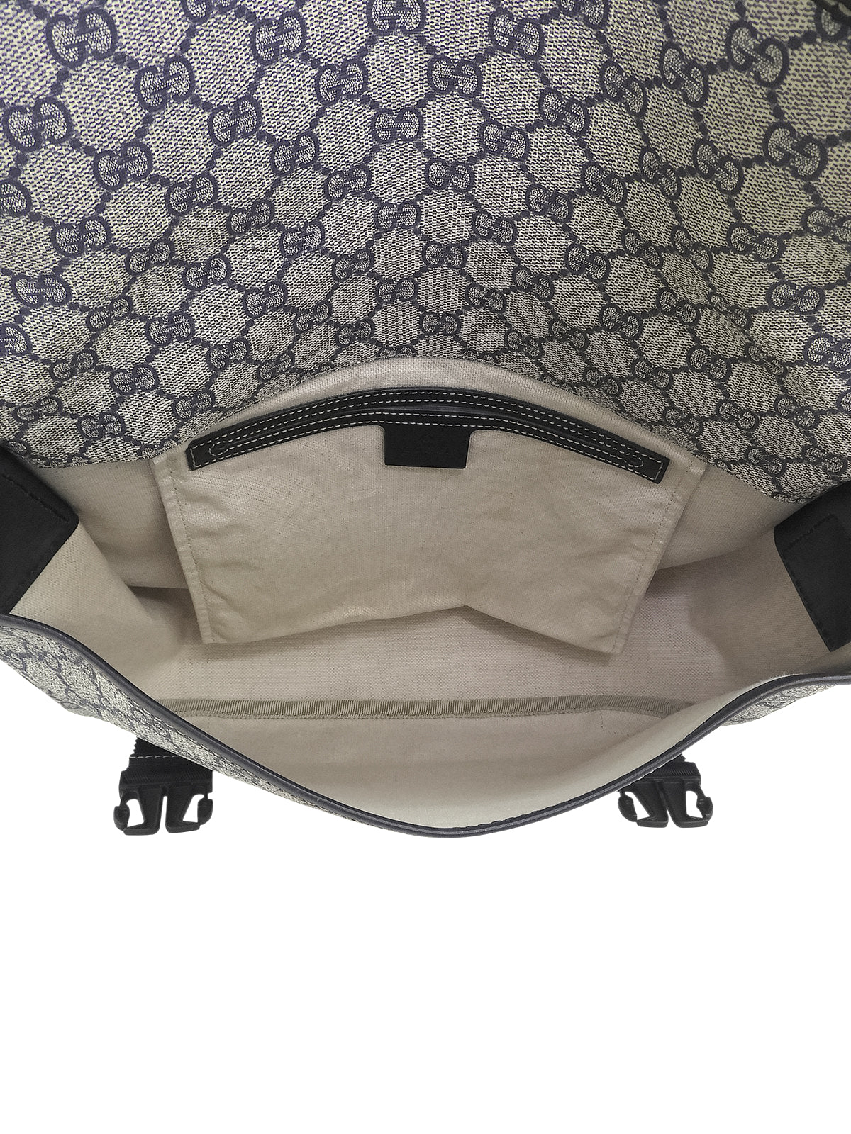 GG Pattern Messenger Bag Beige/Navy
