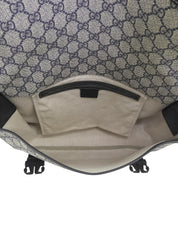 GG Pattern Messenger Bag Beige/Navy