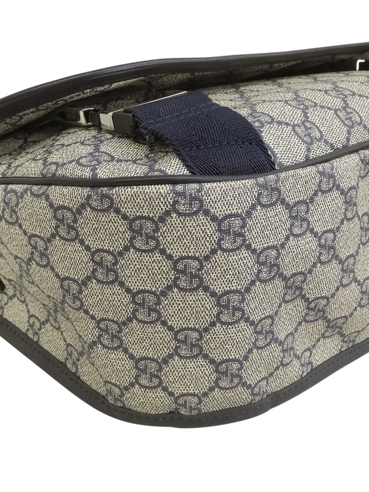 GG Pattern Messenger Bag Beige/Navy