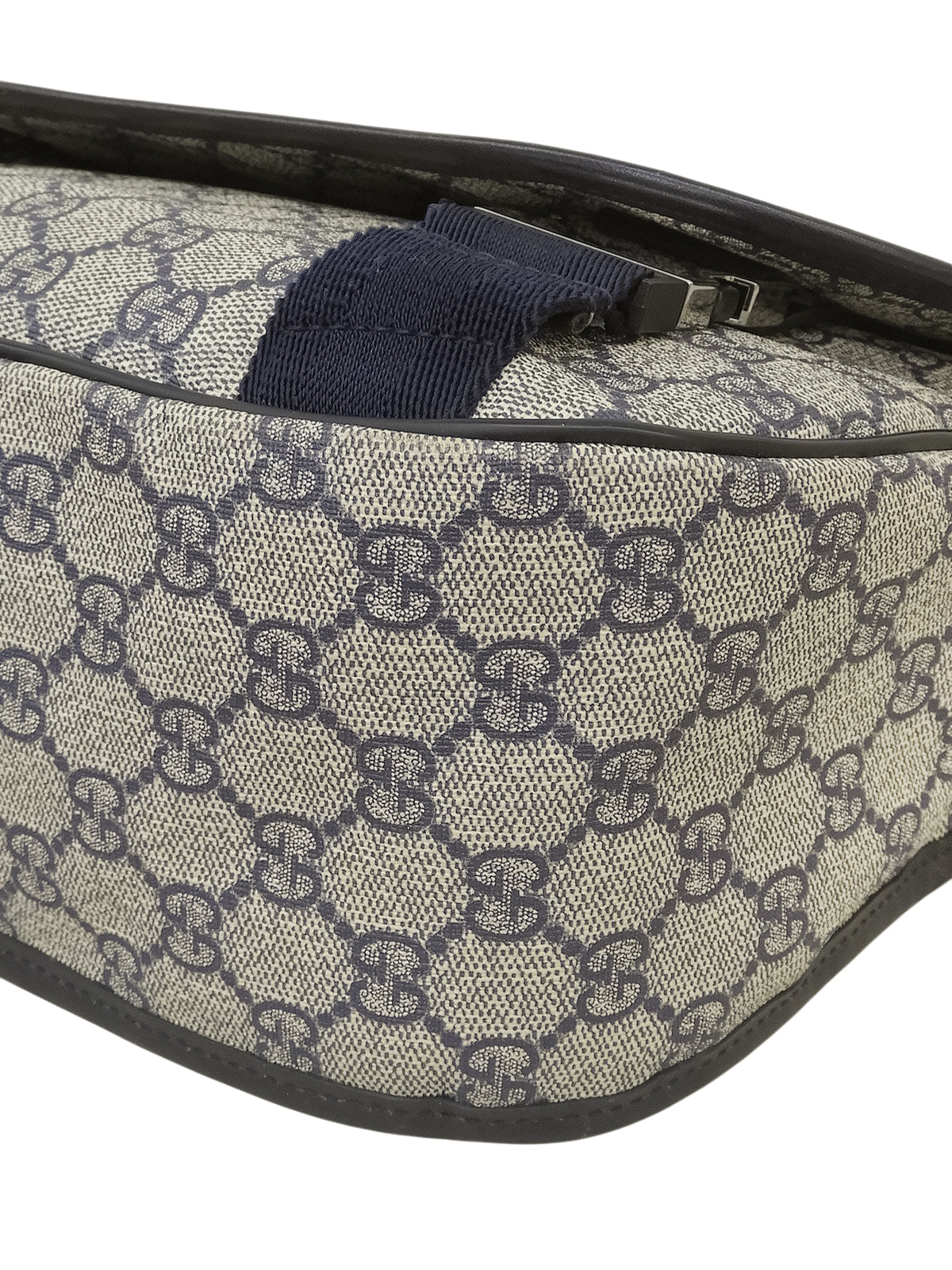 GG Pattern Messenger Bag Beige/Navy