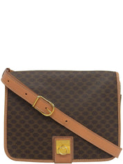 棕色碎石图案单肩包