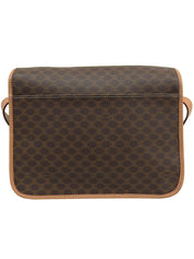 棕色碎石图案单肩包