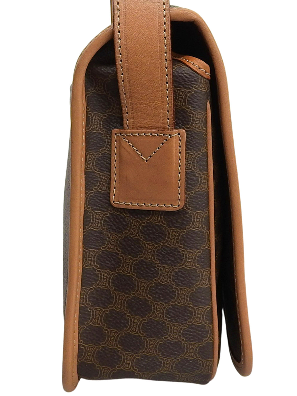 棕色碎石图案单肩包