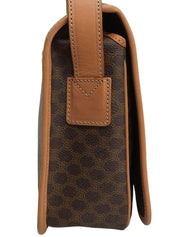 棕色碎石图案单肩包