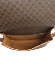 棕色碎石图案单肩包