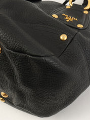 Logo Plate Tote Bag Black