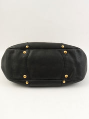 Logo Plate Tote Bag Black