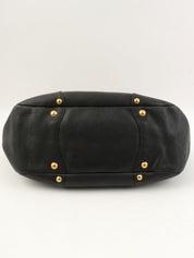 Logo Plate Tote Bag Black