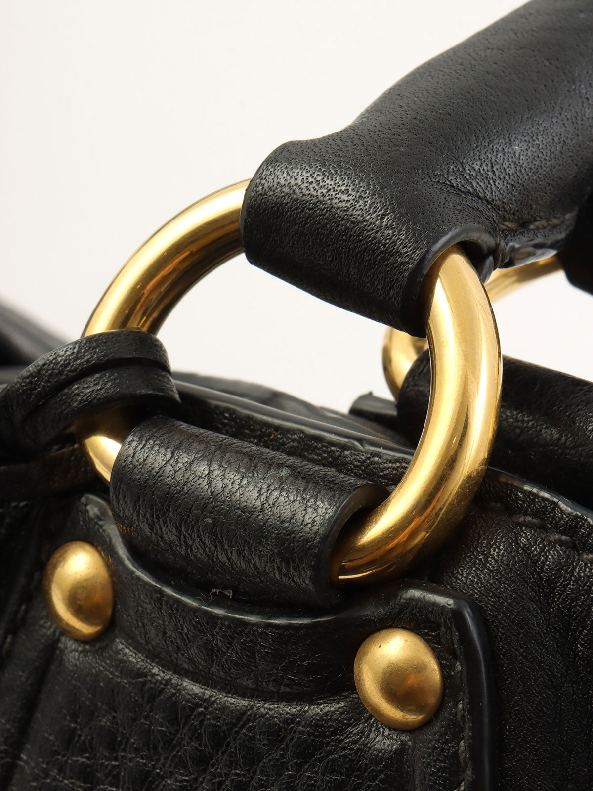 ロゴプレートトートバッグ ブラック