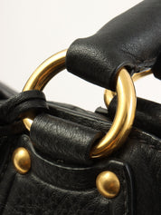 ロゴプレートトートバッグ ブラック