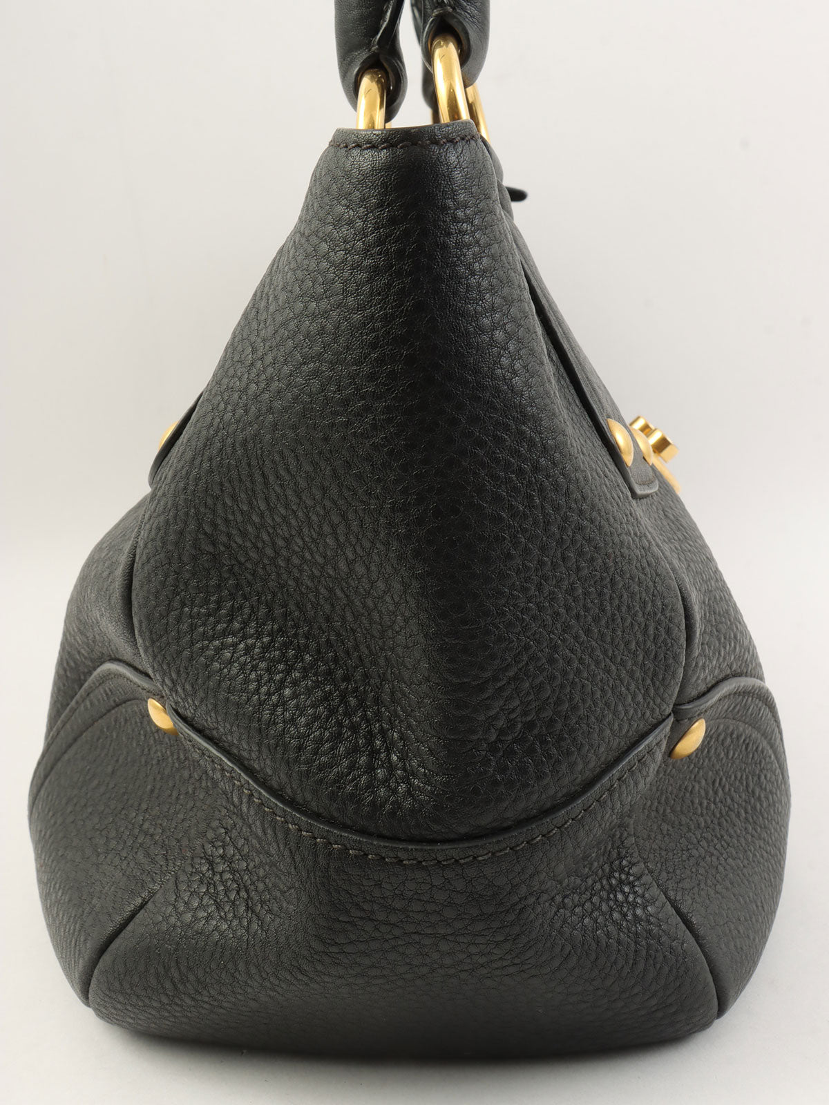 ロゴプレートトートバッグ ブラック