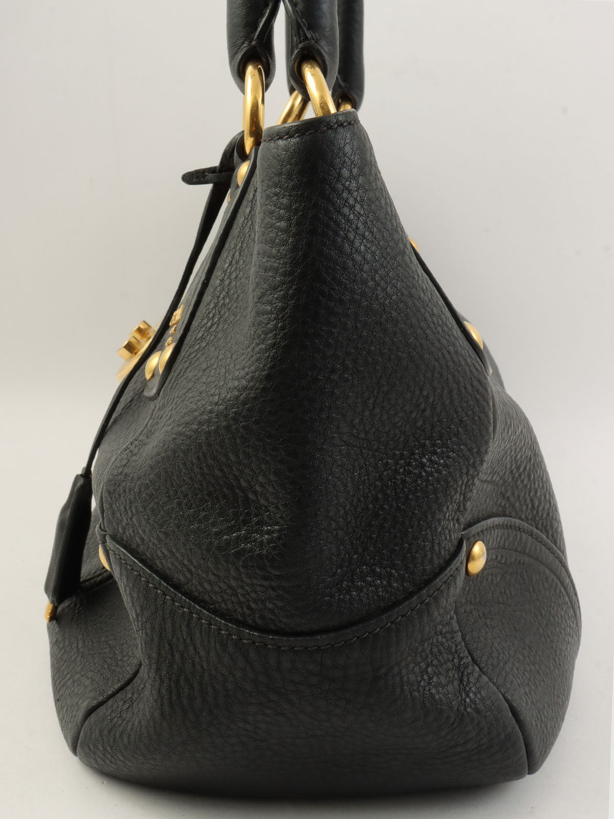 ロゴプレートトートバッグ ブラック