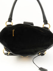 Logo Plate Tote Bag Black