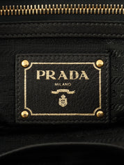 Logo Plate Tote Bag Black