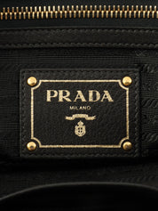 Logo Plate Tote Bag Black