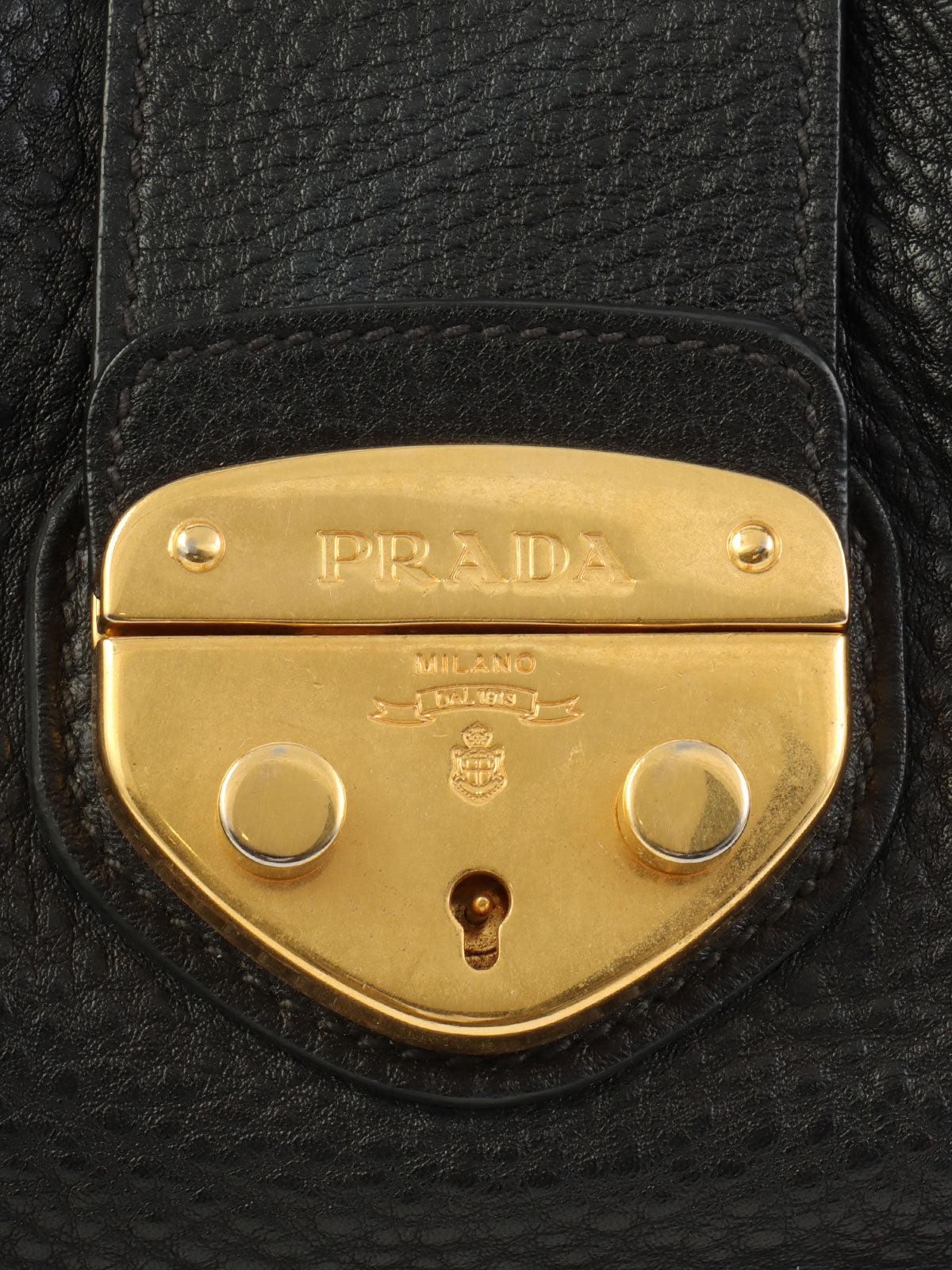 Logo Plate Tote Bag Black