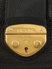 Logo Plate Tote Bag Black