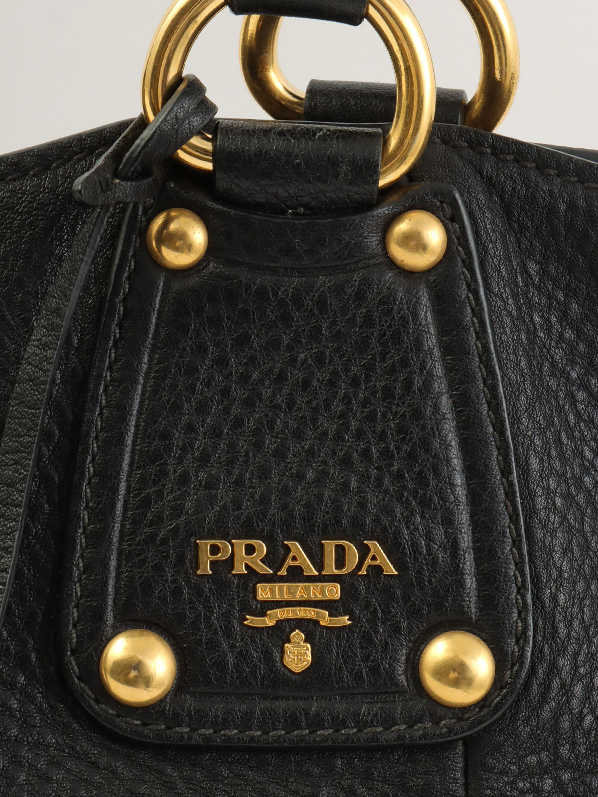 Logo Plate Tote Bag Black