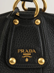 Logo Plate Tote Bag Black