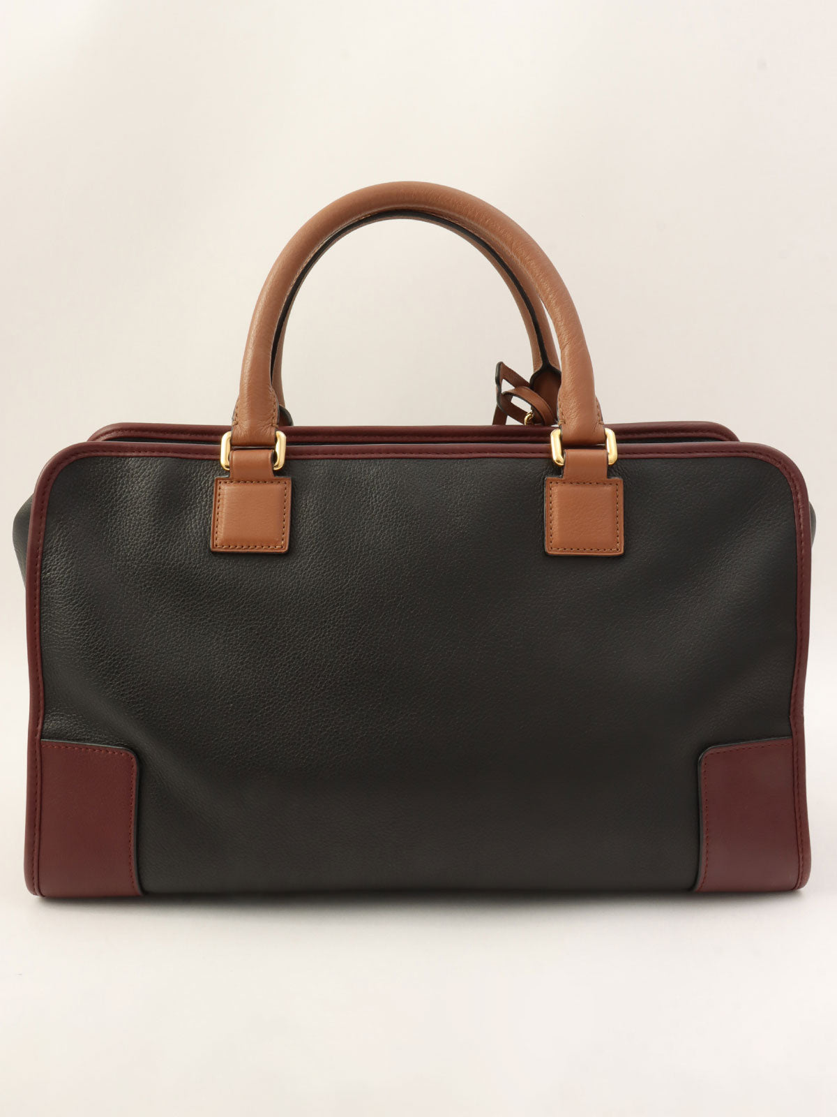 Anagram Amazona Boston Bag Black/Bordeaux/Brown