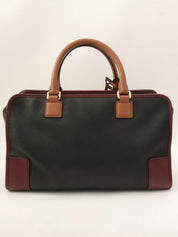 Anagram Amazona Boston Bag Black/Bordeaux/Brown
