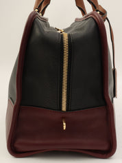 Anagram Amazona Boston Bag Black/Bordeaux/Brown