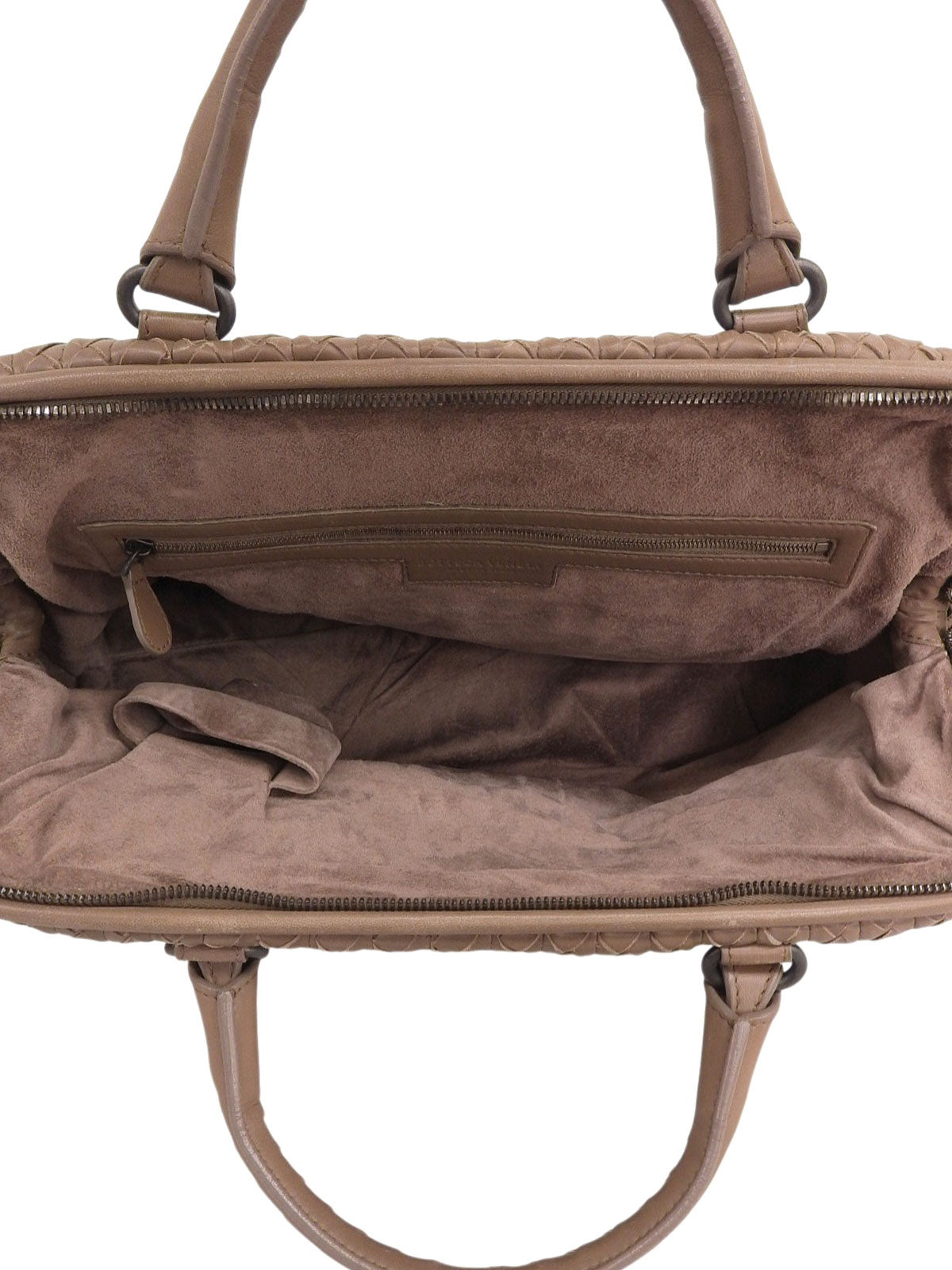 棕色编织手提包