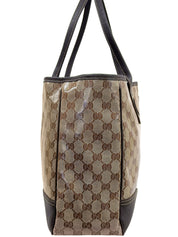 GG水晶图案雪莉酒系列手提包 米色/棕色