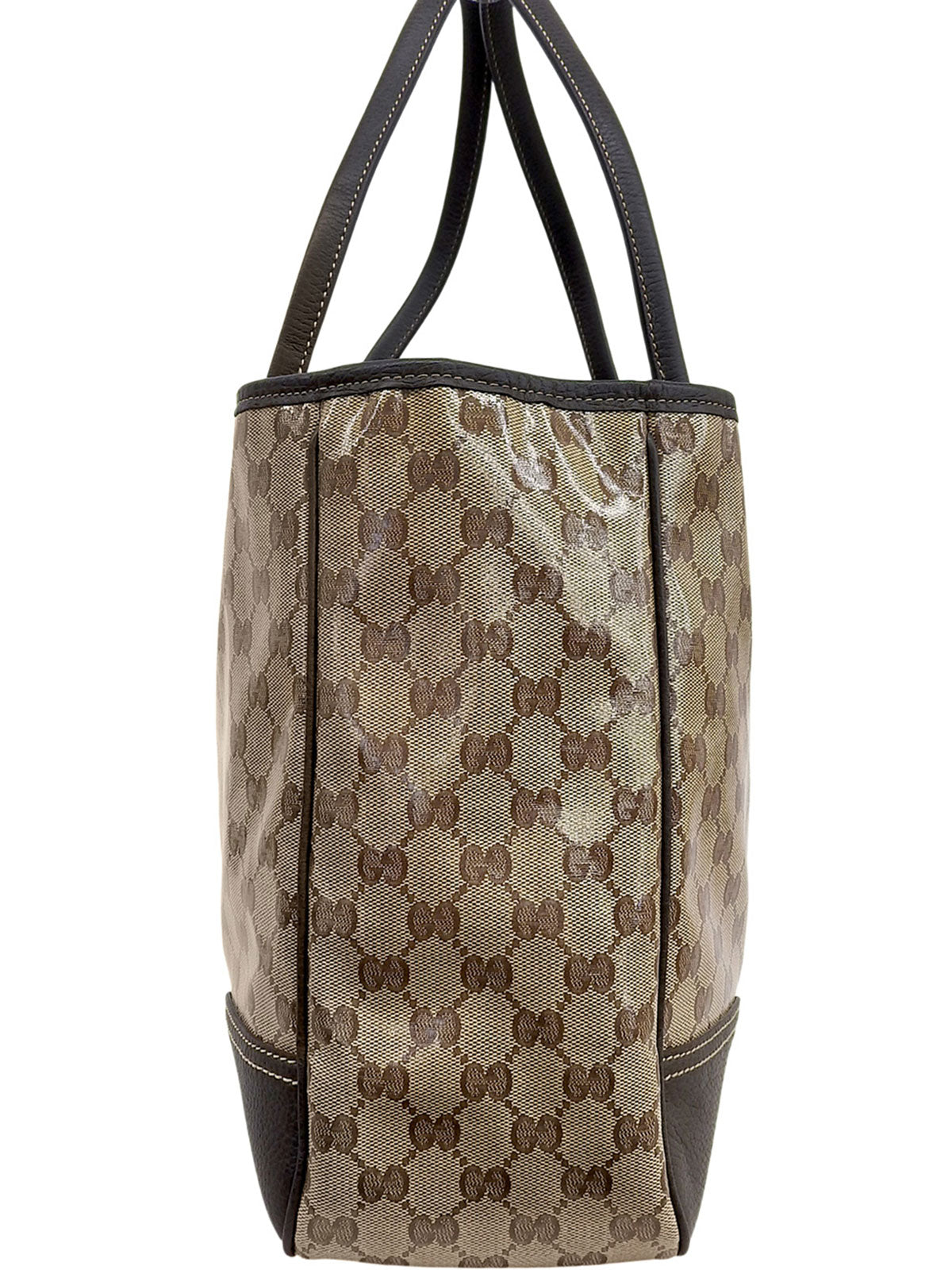 GG水晶图案雪莉酒系列手提包 米色/棕色