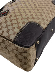 GG水晶图案雪莉酒系列手提包 米色/棕色