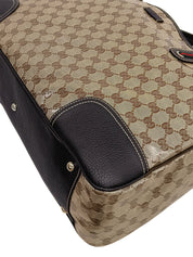 GG水晶图案雪莉酒系列手提包 米色/棕色