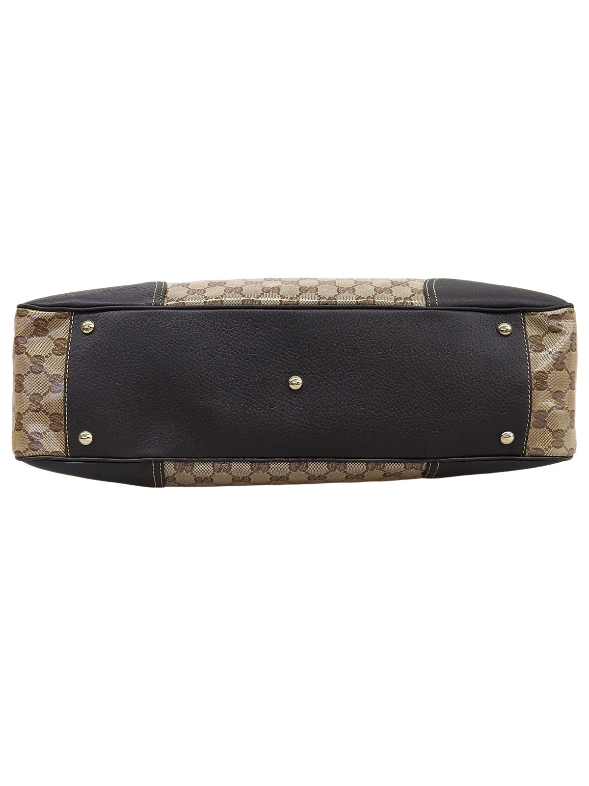 GG水晶图案雪莉酒系列手提包 米色/棕色