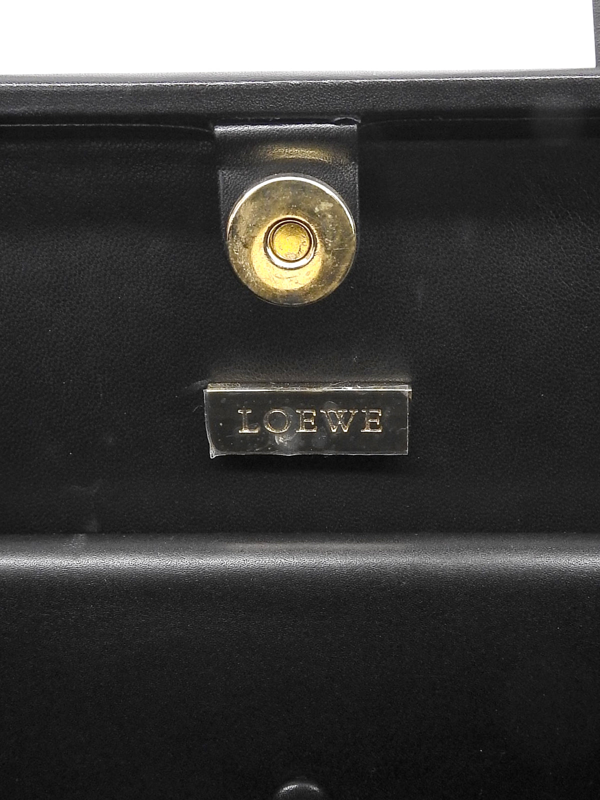 黑色压纹Logo手提包