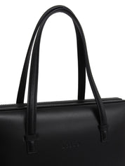 黑色压纹Logo手提包