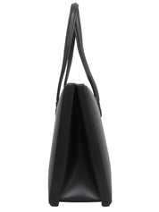 黑色压纹Logo手提包